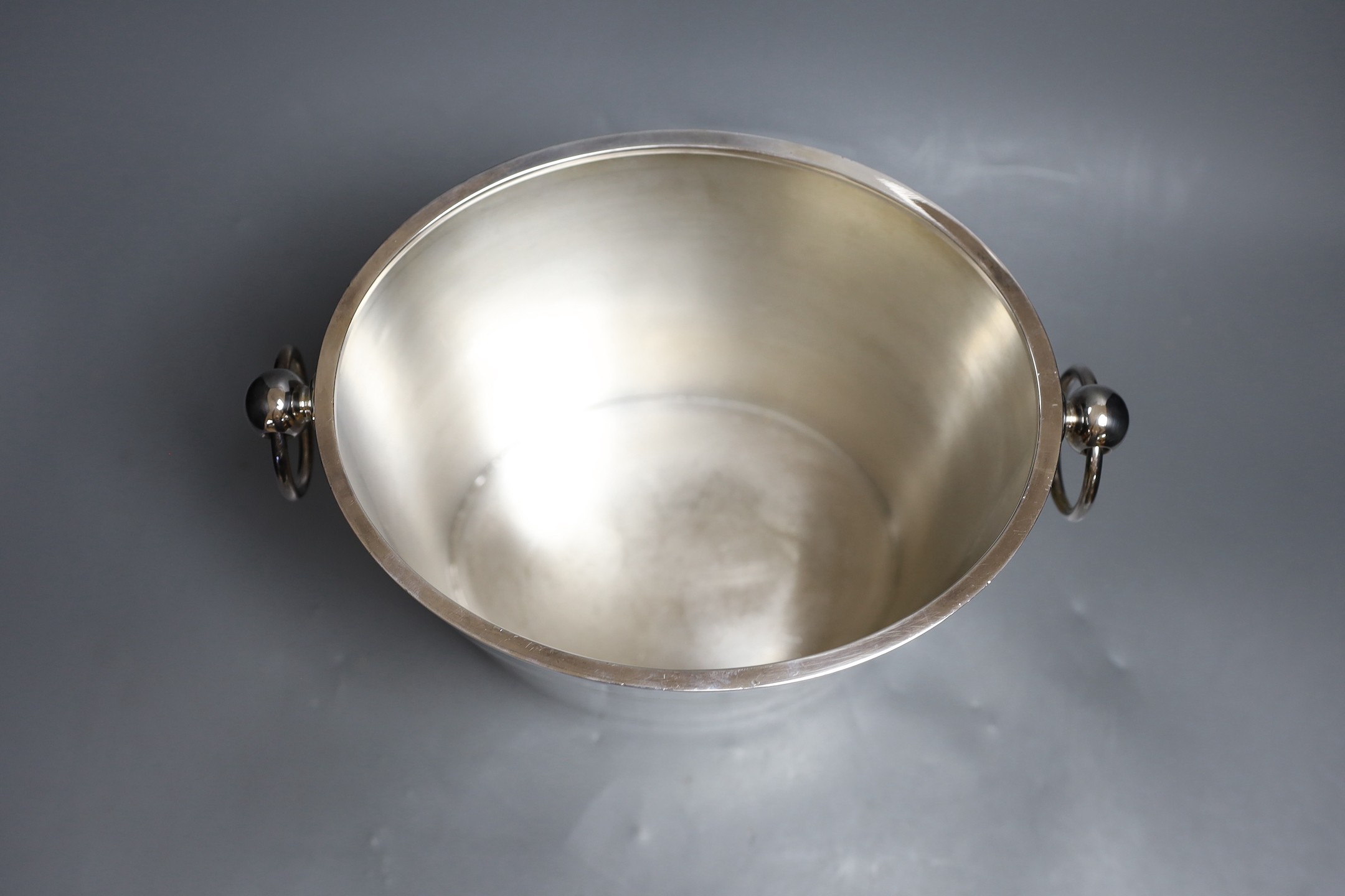 A Christofle plated wine cooler